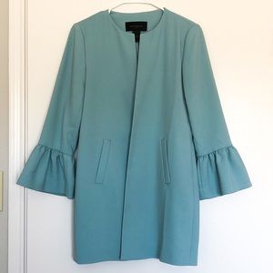 Ann Taylor Robin Egg Blue Long Jacket/Cardigan